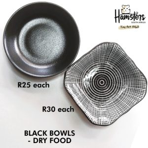 Food Bowls - black/pattern(medium)